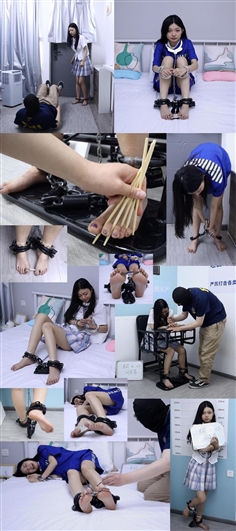 [Toe Art Collection] Yuyao was arrested for betraying intelligence. Punishment for pinching fingers and toes. Prison escape was strictly controlled. Execution by injection. Handcuffs, leg and toe cuffs. pinching fingers and toes was super painful!
