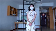 [Zijin] Wanwan oral ball mask is placed on a single leg sling