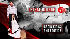 [JustHotFight]KICKS TO THE GROIN FROM BLONDE