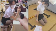 [New Moon] The third part of serving a sentence in shackles, the arrogant and domineering female boss was arrested and pleaded guilty [Yuxiao][Linmei] Serving a sentence in shackles 3: Capturing the big BOSS → Identifying the scene → Interrogation with handcuffs → Showing off the sentence. Professional attire, black stockings and high heels, handcuffs and leg shackles. She was sentenced to life imprisonment and regretted not crying for the first time.